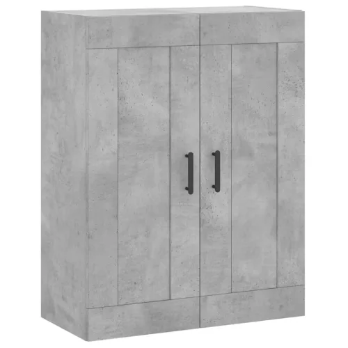 Betonszürke szerelt fa fali szekrény 69,5 x 34 x 90 cm