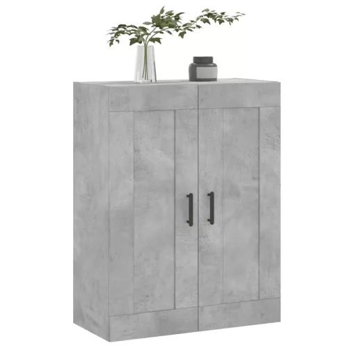 Betonszürke szerelt fa fali szekrény 69,5 x 34 x 90 cm