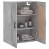 Betonszürke szerelt fa fali szekrény 69,5 x 34 x 90 cm