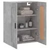 Betonszürke szerelt fa fali szekrény 69,5 x 34 x 90 cm