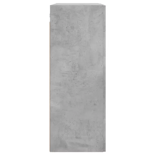 Betonszürke szerelt fa fali szekrény 69,5 x 34 x 90 cm
