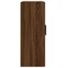 Barna tölgy szerelt fa fali szekrény 69,5 x 34 x 90 cm