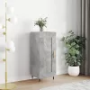 Betonszürke szerelt fa tálalószekrény 34,5 x 34 x 90 cm