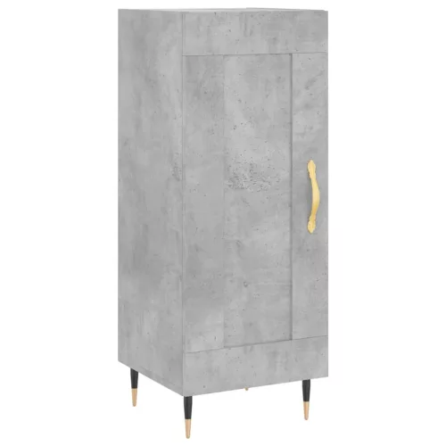 Betonszürke szerelt fa tálalószekrény 34,5 x 34 x 90 cm