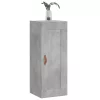 Betonszürke szerelt fa fali szekrény 34,5x34x90 cm