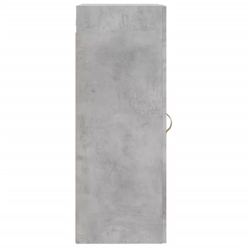 Betonszürke szerelt fa fali szekrény 34,5x34x90 cm