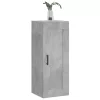 Betonszürke szerelt fa fali szekrény 34,5x34x90 cm