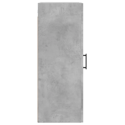 Betonszürke szerelt fa fali szekrény 34,5x34x90 cm