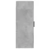 Betonszürke szerelt fa fali szekrény 34,5x34x90 cm
