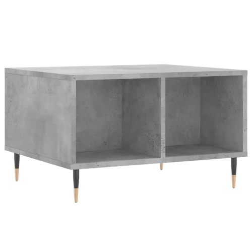 Betonszürke szerelt fa dohányzóasztal 60 x 50 x 36,5 cm