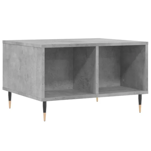 Betonszürke szerelt fa dohányzóasztal 60 x 50 x 36,5 cm