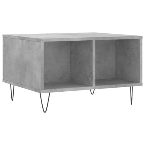 Betonszürke szerelt fa dohányzóasztal 60 x 50 x 36,5 cm