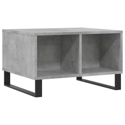 Betonszürke szerelt fa dohányzóasztal 60 x 50 x 36,5 cm