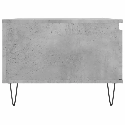 Betonszürke szerelt fa dohányzóasztal 90x50x36,5 cm