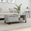 Betonszürke szerelt fa dohányzóasztal 90x50x36,5 cm