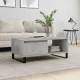 Betonszürke szerelt fa dohányzóasztal 90x50x36,5 cm