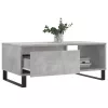 Betonszürke szerelt fa dohányzóasztal 90x50x36,5 cm