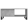 Betonszürke szerelt fa dohányzóasztal 90x50x36,5 cm