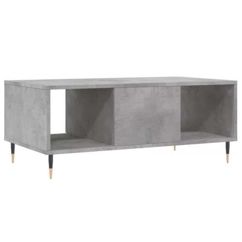 Betonszürke szerelt fa dohányzóasztal 90x50x36,5 cm