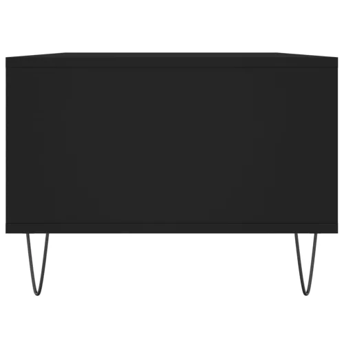 Fekete szerelt fa dohányzóasztal 90x50x36,5 cm