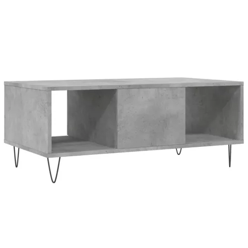 Betonszürke szerelt fa dohányzóasztal 90x50x36,5 cm