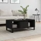 Fekete szerelt fa dohányzóasztal 90x50x36,5 cm