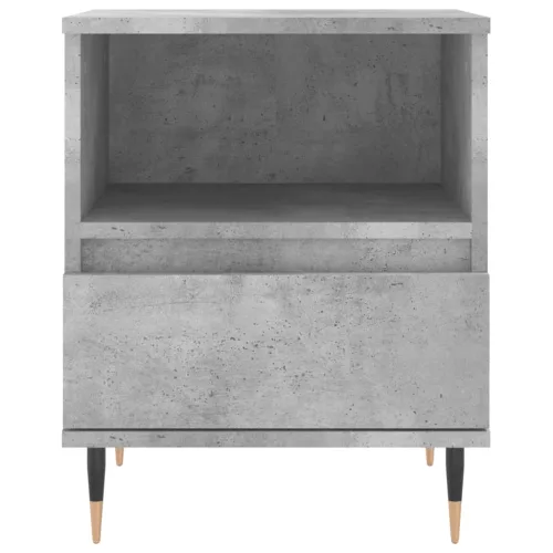 2 db betonszürke szerelt fa éjjeliszekrény 40 x 35 x 50 cm
