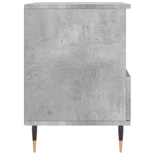 2 db betonszürke szerelt fa éjjeliszekrény 40 x 35 x 50 cm