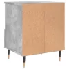 2 db betonszürke szerelt fa éjjeliszekrény 40 x 35 x 50 cm