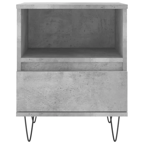 2 db betonszürke szerelt fa éjjeliszekrény 40 x 35 x 50 cm
