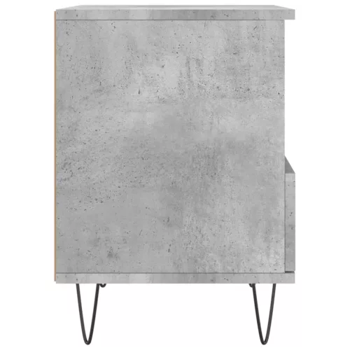 2 db betonszürke szerelt fa éjjeliszekrény 40 x 35 x 50 cm