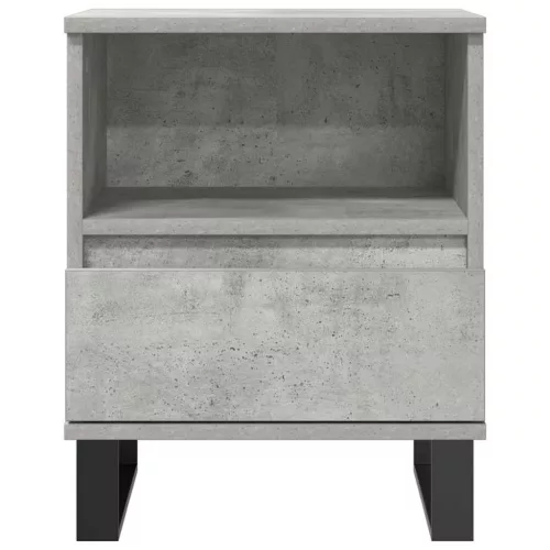 2 db betonszürke szerelt fa éjjeliszekrény 40 x 35 x 50 cm