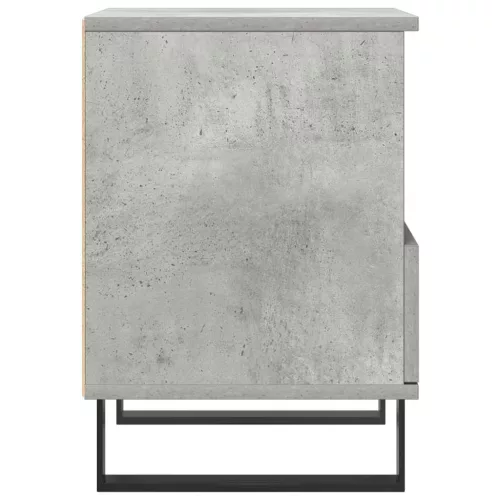 2 db betonszürke szerelt fa éjjeliszekrény 40 x 35 x 50 cm