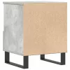 2 db betonszürke szerelt fa éjjeliszekrény 40 x 35 x 50 cm