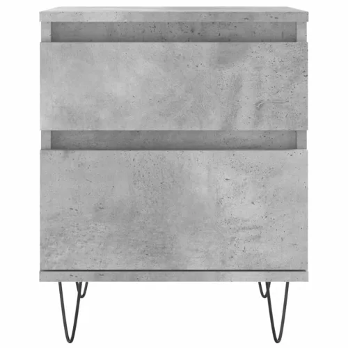 2 db betonszürke szerelt fa éjjeliszekrény 40 x 35 x 50 cm