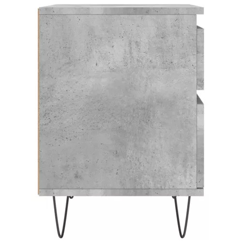 2 db betonszürke szerelt fa éjjeliszekrény 40 x 35 x 50 cm