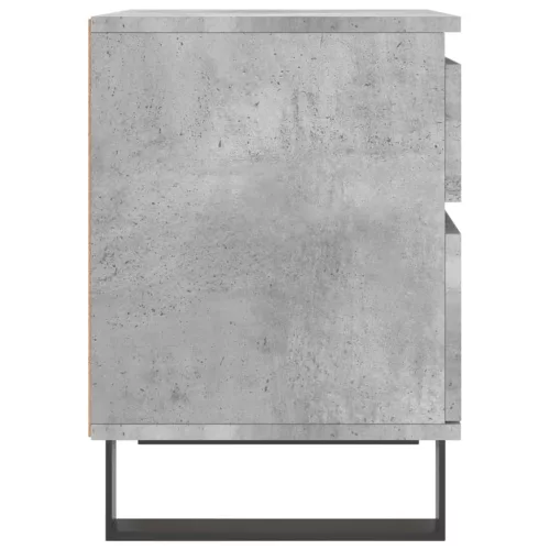 Betonszürke szerelt fa éjjeliszekrény 40x35x50 cm