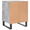 2 db betonszürke szerelt fa éjjeliszekrény 40 x 35 x 50 cm