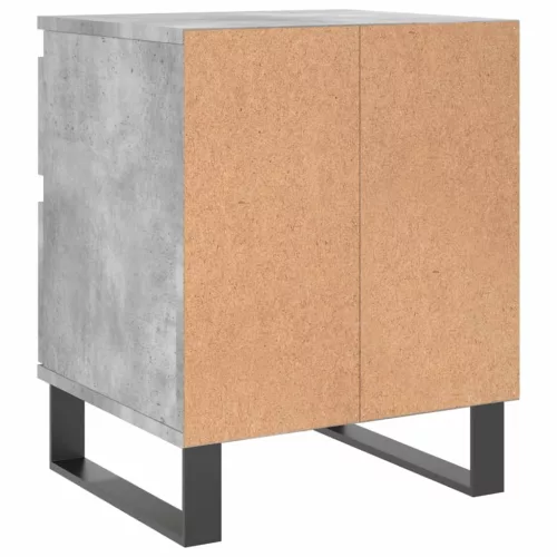 2 db betonszürke szerelt fa éjjeliszekrény 40 x 35 x 50 cm