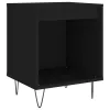 2 db fekete szerelt fa éjjeliszekrény 40 x 35 x 50 cm