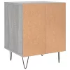 Szürke sonoma színű szerelt fa éjjeliszekrény 40 x 35 x 50 cm