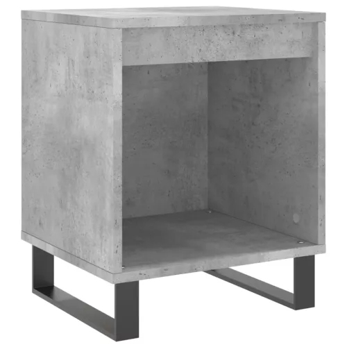 2 db betonszürke szerelt fa éjjeliszekrény 40 x 35 x 50 cm