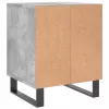 2 db betonszürke szerelt fa éjjeliszekrény 40 x 35 x 50 cm