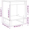2 db betonszürke szerelt fa éjjeliszekrény 40 x 35 x 50 cm