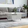 Betonszürke szerelt fa dohányzóasztal 55x55x36,5 cm