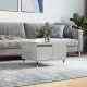 Betonszürke szerelt fa dohányzóasztal 55x55x36,5 cm