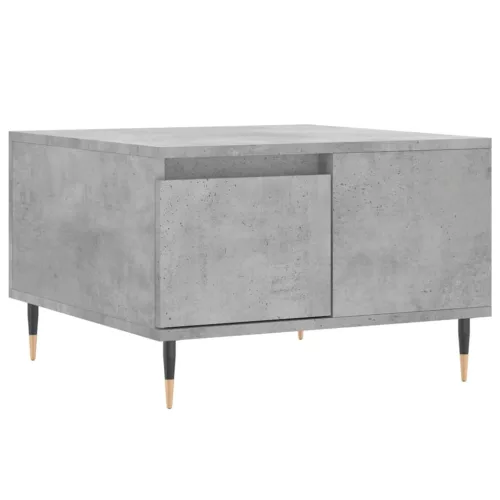 Betonszürke szerelt fa dohányzóasztal 55x55x36,5 cm