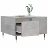 Betonszürke szerelt fa dohányzóasztal 55x55x36,5 cm