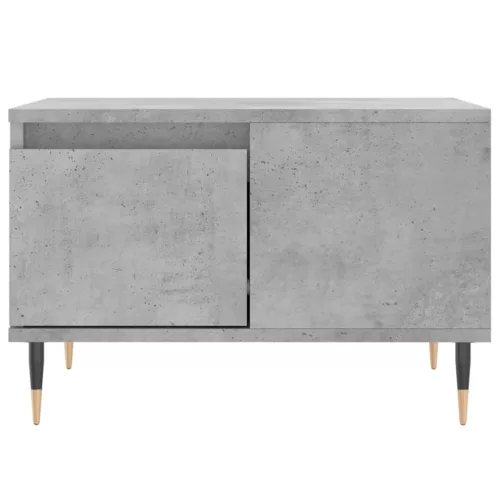 Betonszürke szerelt fa dohányzóasztal 55x55x36,5 cm