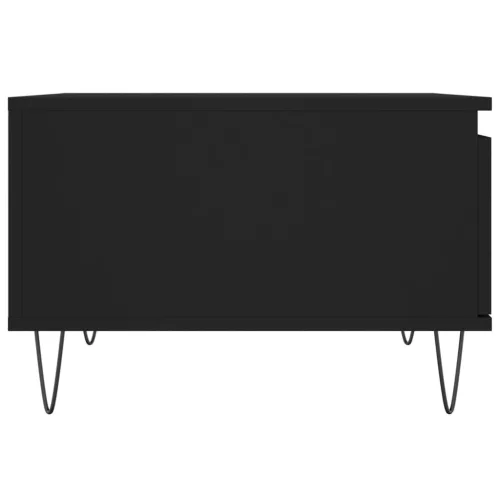 Fekete szerelt fa dohányzóasztal 55x55x36,5 cm